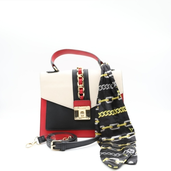 Aldo Bags Aldo Crossbody Bag Black Red Cream Poshmark
